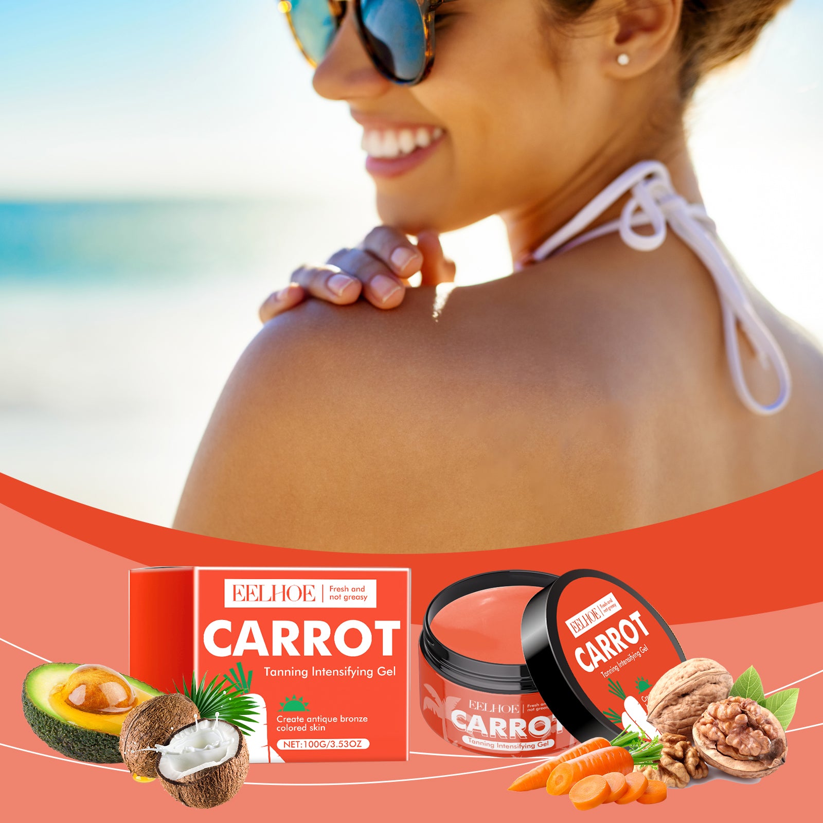 Eelhoe Carrot Black Gel Equalizes Skin Tone And Creates A Healthy Cream For Wheat Skin - 5 - CJ