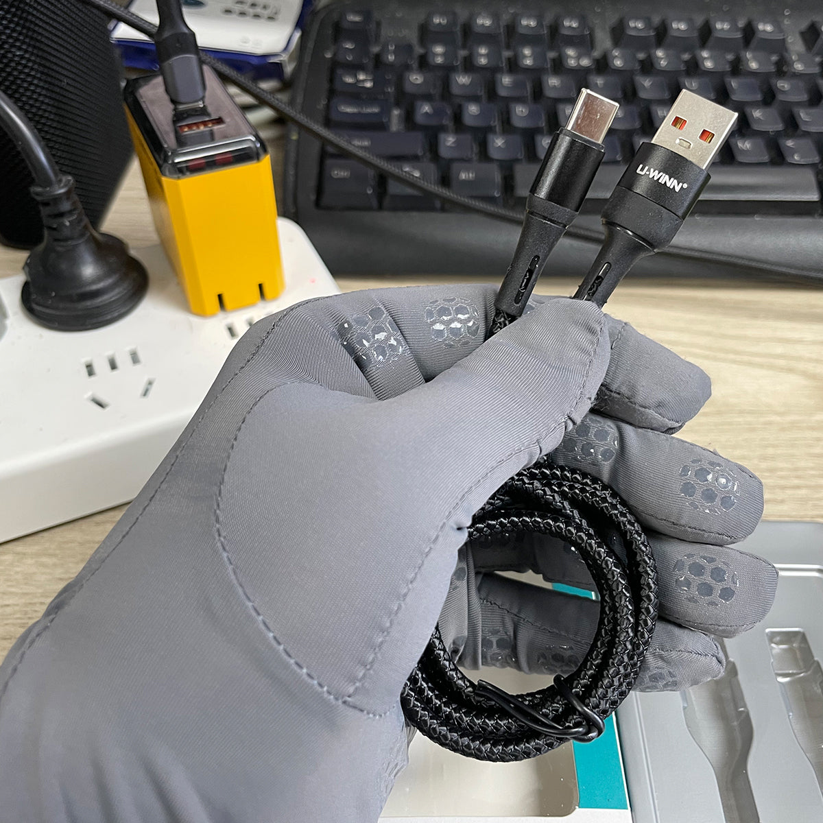 L202 USB - C Cable 2.4A 1M Black USB 3.0 UWINN - 5 - CJ