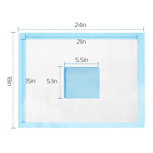 50Pcs/Set Dog Training Pads Puppy Pee Pads Cat Wee Mats Potty - Train 24x18In M - 5 - CJ