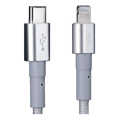 150cm 180cm USB Charging Cable A Pple MFi Certified, Nylon Braided Jacket,silver Premium Series - 5 - CJ