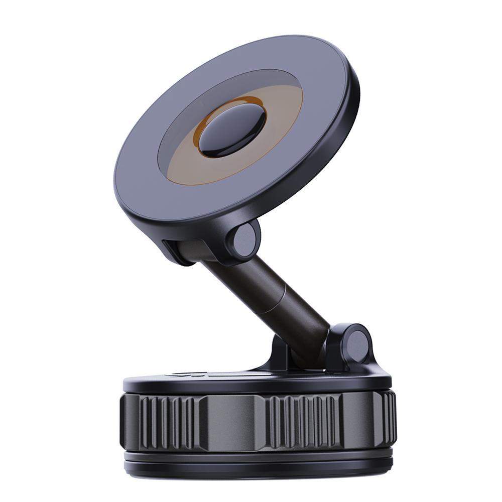 Newly Upgraded Retractable Car Mobile Phone Holder 360 Magnetic Vacuum Suction Cup One - click Safety Lock Ultra - compact Design - 5 - CJ