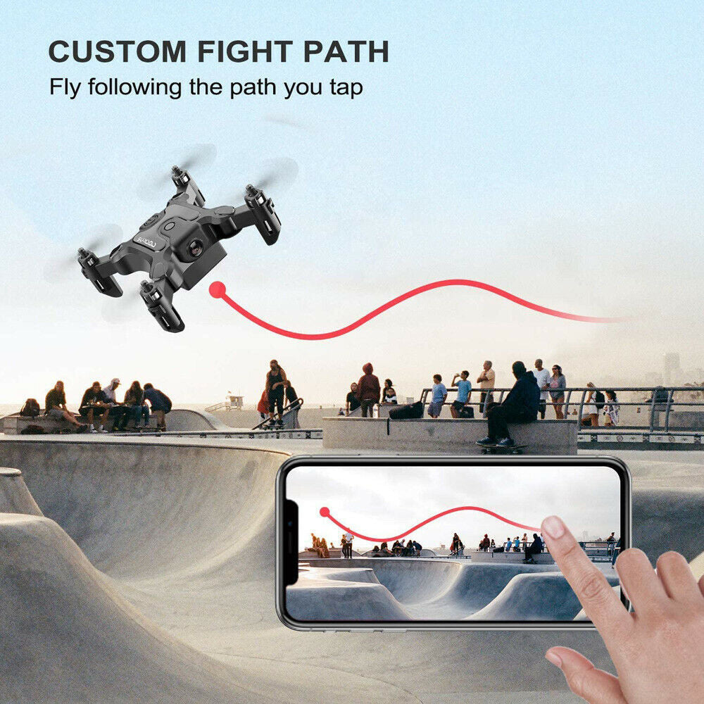AU 4DRC V2 Mini Drone Selfie WIFI FPV With HD Camera Foldable Arm RC Quadcopter Toy.