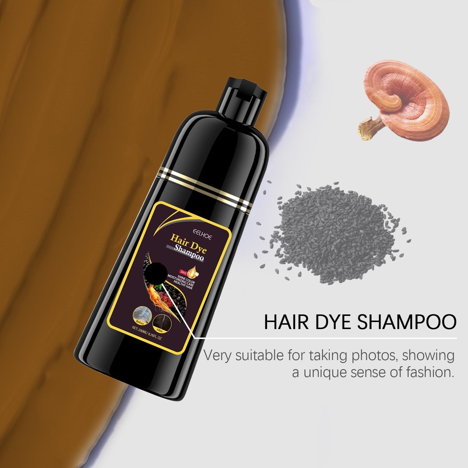 Ierhe Natural Brown Hair Care Plant  Homemade Cleansing Herbal Moisturizing Shampoo - 5 - CJ