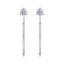 1Graceful Afternoon Diamond Set Moissanite Silver Earrings Luxury Fashion Diamond Earrings Stud Earrings Prohibit TikTok sales - 5 - CJ