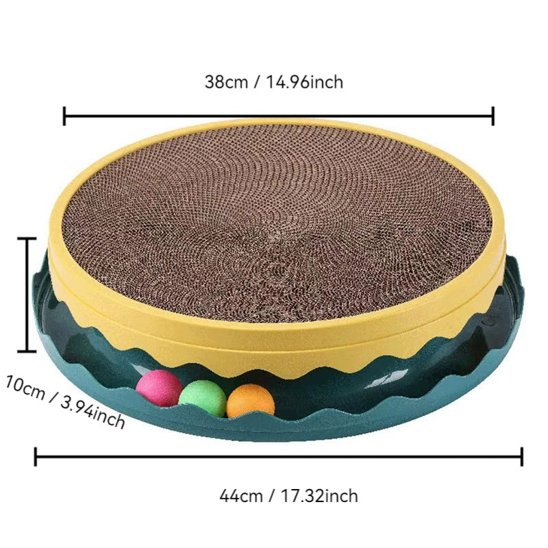 Compass Cat Scratching Post, Cat Scratching Post With Ball, Interactive Training Sports Mouse Toy With Ball, Cat Scratching Post Cat Grapple, Indoor Cat Sports Interaction, Protection Furniture - 5 - CJ