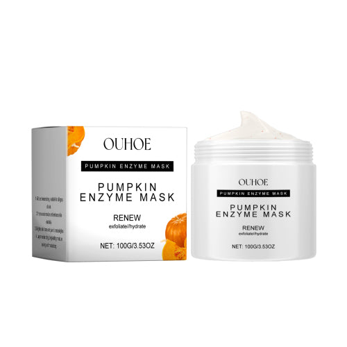 Ouhoe Pumpkin Enzyme Mask Facial Skin Deep Cleansing Pores Gentle Nourishing Skin Care Mud Mask - 5 - CJ