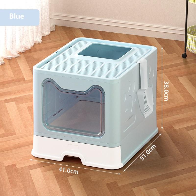 Cat Litter Box Front Entry Enclosed Extra Large Litter Box With Litter Catching Lid And Scoop For Big Cats Kitty - 5 - CJ