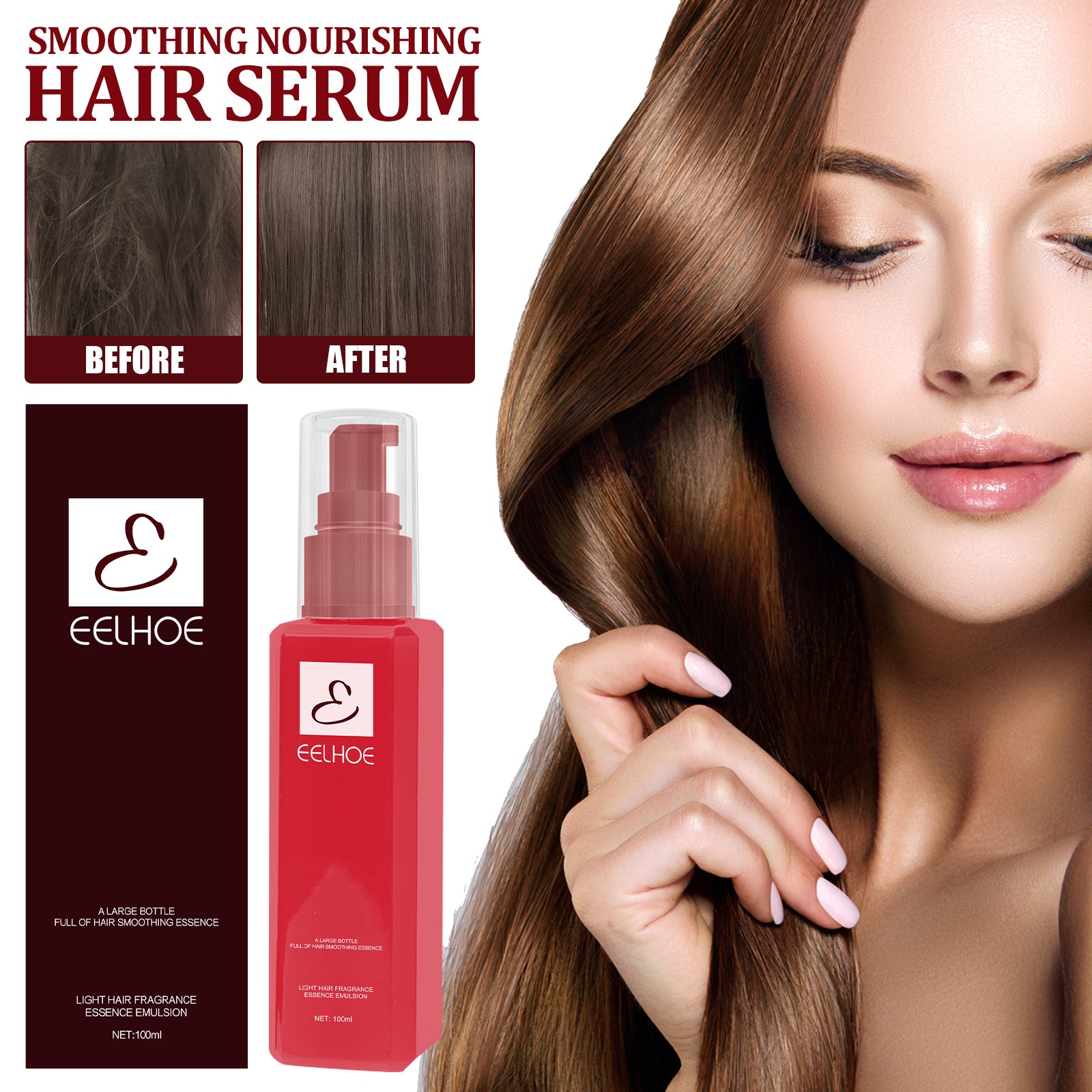 EELHOE Conditioning Serum Hair Repairing Moisturizing Fluffy Hair Leave - In Conditioning - 5 - CJ