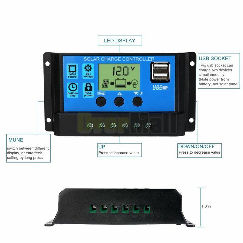 20 - 80A MPPT Solar Panel Regulator Charge Controller Auto Focus Tracking 12,24V - 5 - CJ
