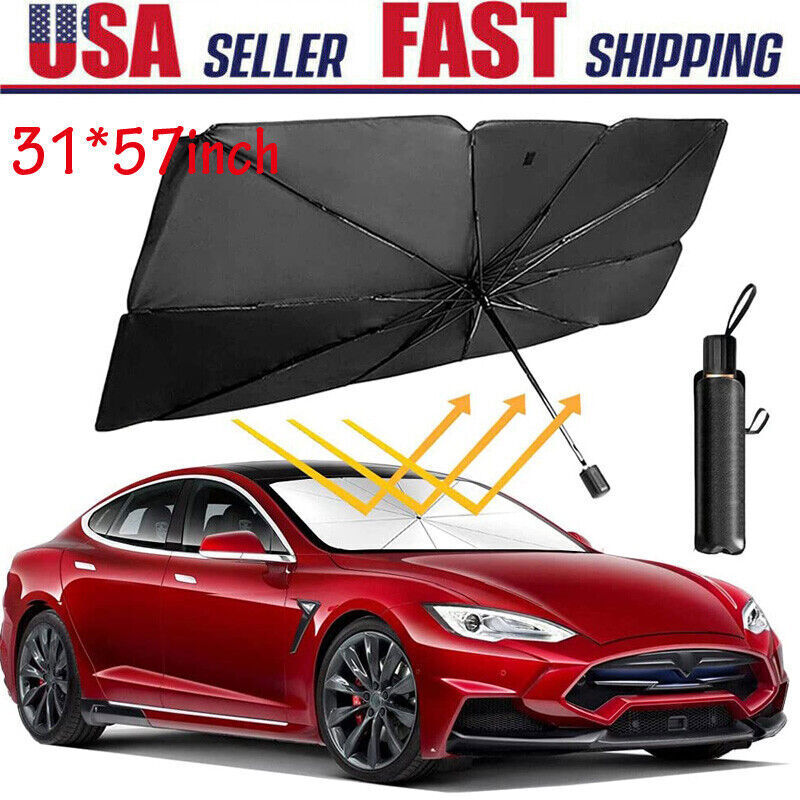 Car Window Sunshade Sun Shade Visor Windshield Cover Auto Car SunShade Foldable UV Umbrella - 5 - cjdropshipping