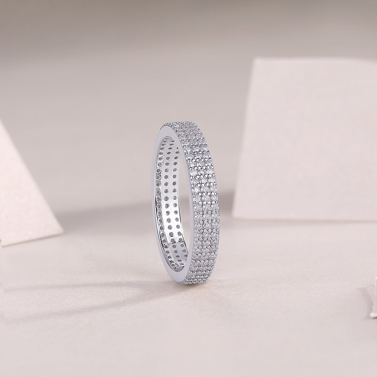 1Light Up The Moments - A Fashionable Jewelry Ring Set With Moissanite S925 Sterling Silver And Platinum - plated Diamond Prohibit TikTok sales - 5 - CJ