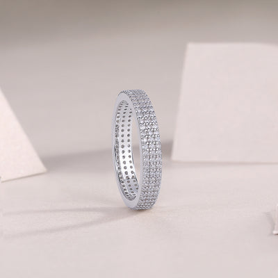 1Light Up The Moments - A Fashionable Jewelry Ring Set With Moissanite S925 Sterling Silver And Platinum - plated Diamond Prohibit TikTok sales - 5 - CJ