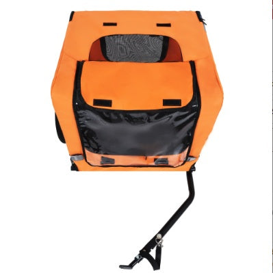 Utdoor Heavy Duty Collapsible Pet Bike Trailer With 16 - Inch All Terrain Wheels & Universal Hitch   Foldable Dog Cargo Carrier Cart For Bicycles - 5 - CJ