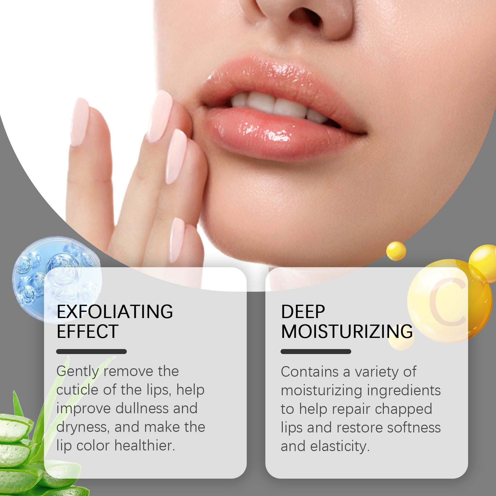 West&Month Exfoliating Lip Scrub, Nourishes And Moisturizes Dry Lips With A Gentle Exfoliating Scrub - 5 - CJ