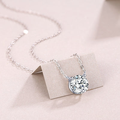 1Love Of Time - A Fashionable And Luxurious Diamond Jewelry Piece Set With 2 - carat Moissan Diamond S925 Sterling Silver And Platinum - plated Pendant Prohibit TikTok sales - 5 - cjdropshipping