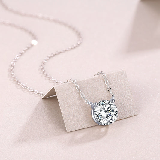 1Love Of Time - A Fashionable And Luxurious Diamond Jewelry Piece Set With 2 - carat Moissan Diamond S925 Sterling Silver And Platinum - plated Pendant Prohibit TikTok sales - 5 - cjdropshipping