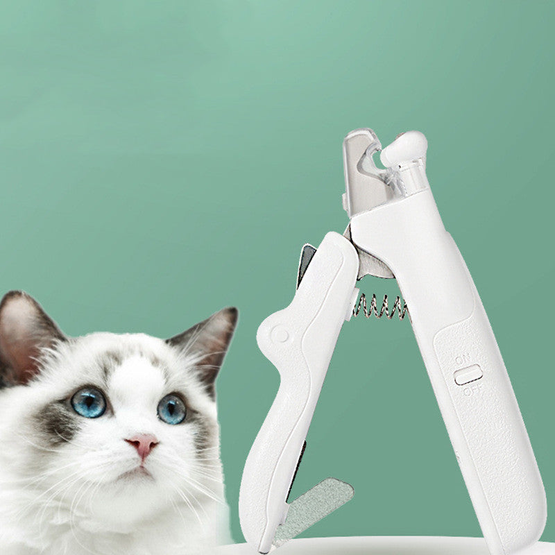 Pet Nail Clippers With LED Light Dogs Cat Nail Scissors Professional Trimmer Tool Care Grooming Supplies - 0 - CJ