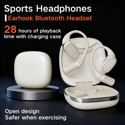 OWS Open - ear Headphones, 5.3 Wireless Earbuds, High - fidelity Stereo Wireless Headphones, 8 - hour Playtime Sports Earbuds, With LED Digital Battery Display Charging Case, Perfect For Work, Workouts - 5 - CJ