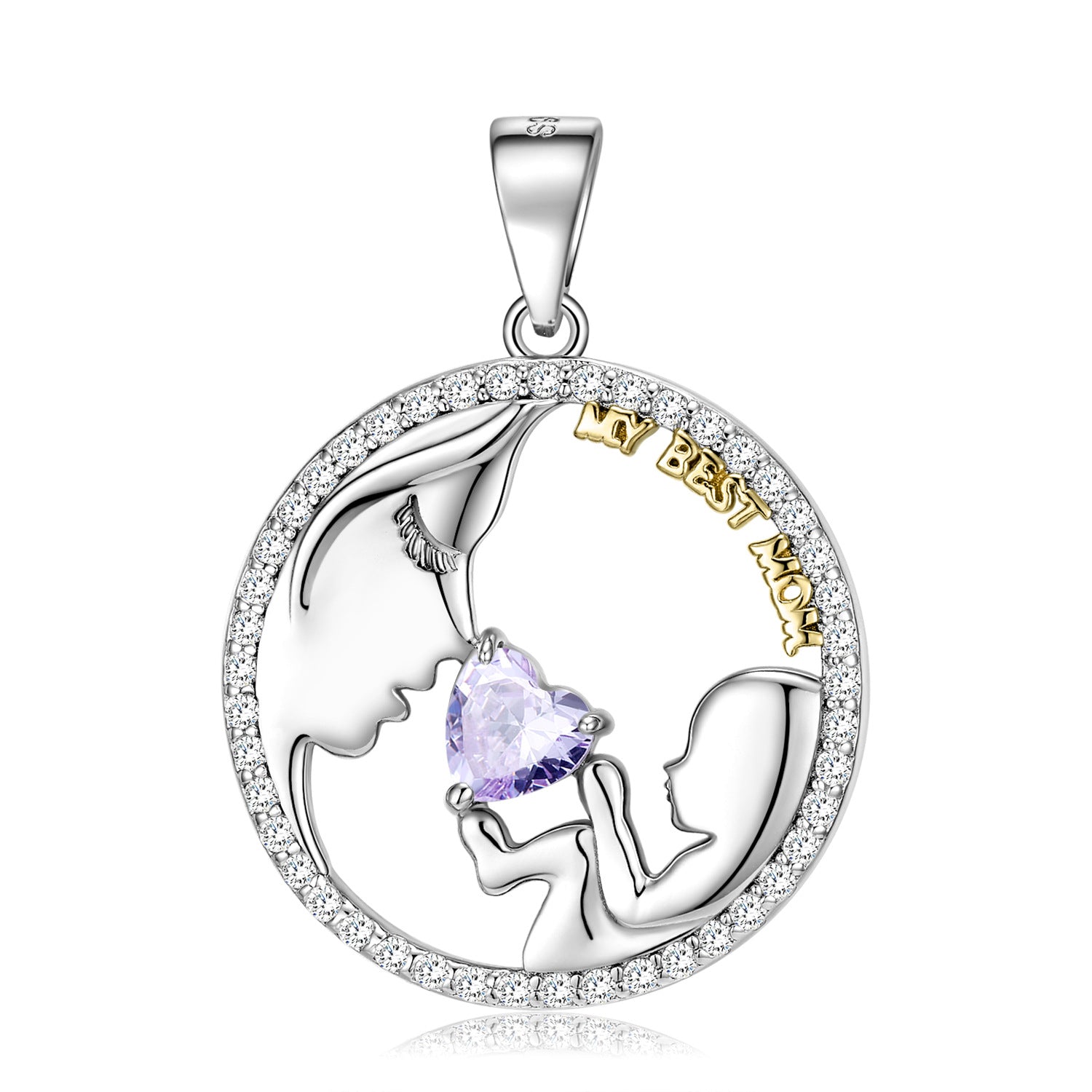 S925 Sterling Silver Mom&baby Necklace Mother's Day Series Ins Style Sweater Chain - 4 - https://x.com/titan_prim62775J - PNC00836 - CJJE1599731 - PNC00836