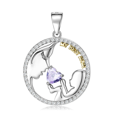 S925 Sterling Silver Mom&baby Necklace Mother's Day Series Ins Style Sweater Chain - 4 - https://x.com/titan_prim62775J - PNC00836 - CJJE1599731 - PNC00836
