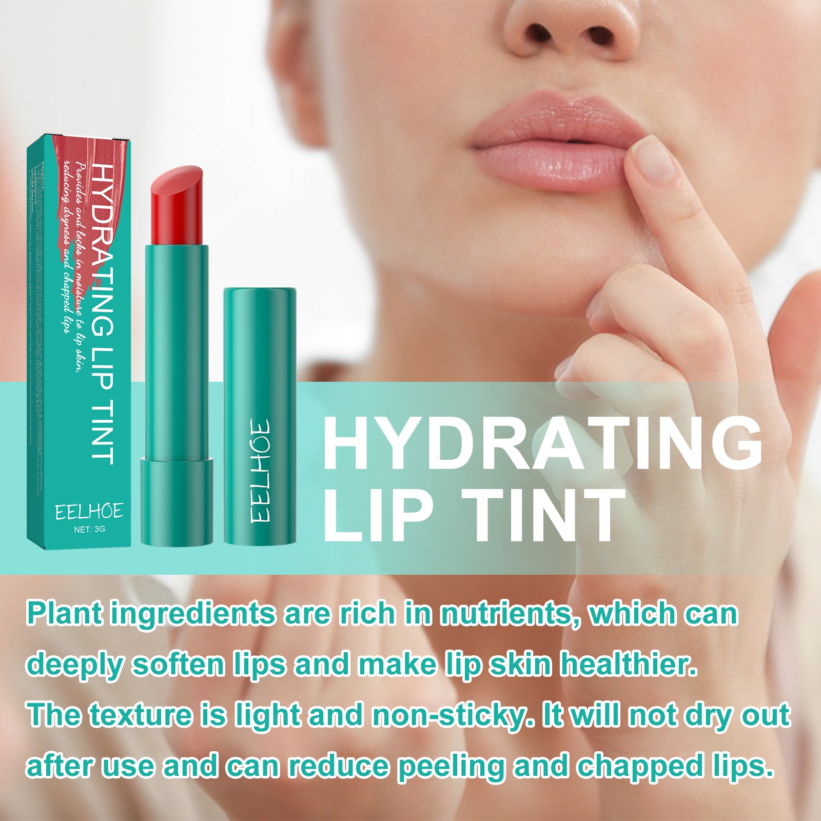 Eelhoe Moisturizing Lip Gloss, Reduce Lip Lines, Dry, Cracked, Dead Skin, Moisturizing, Plump, Plump, Toot Lip Gloss - 5 - CJ