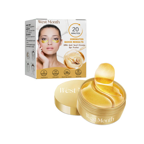 West&Month Gold Snail Eye Patch Hydrating Eye Patch Skin Care Around The Eyes - 5 - CJ