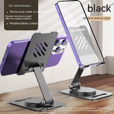 360 Degrees Rotate Metal Desk Mobile Phone Holder Stand For Phone Pad Adjustable Desktop Tablet Holderl Table Cell Phone Stand - 0 - CJ - Black - CJSJ192138601AZ