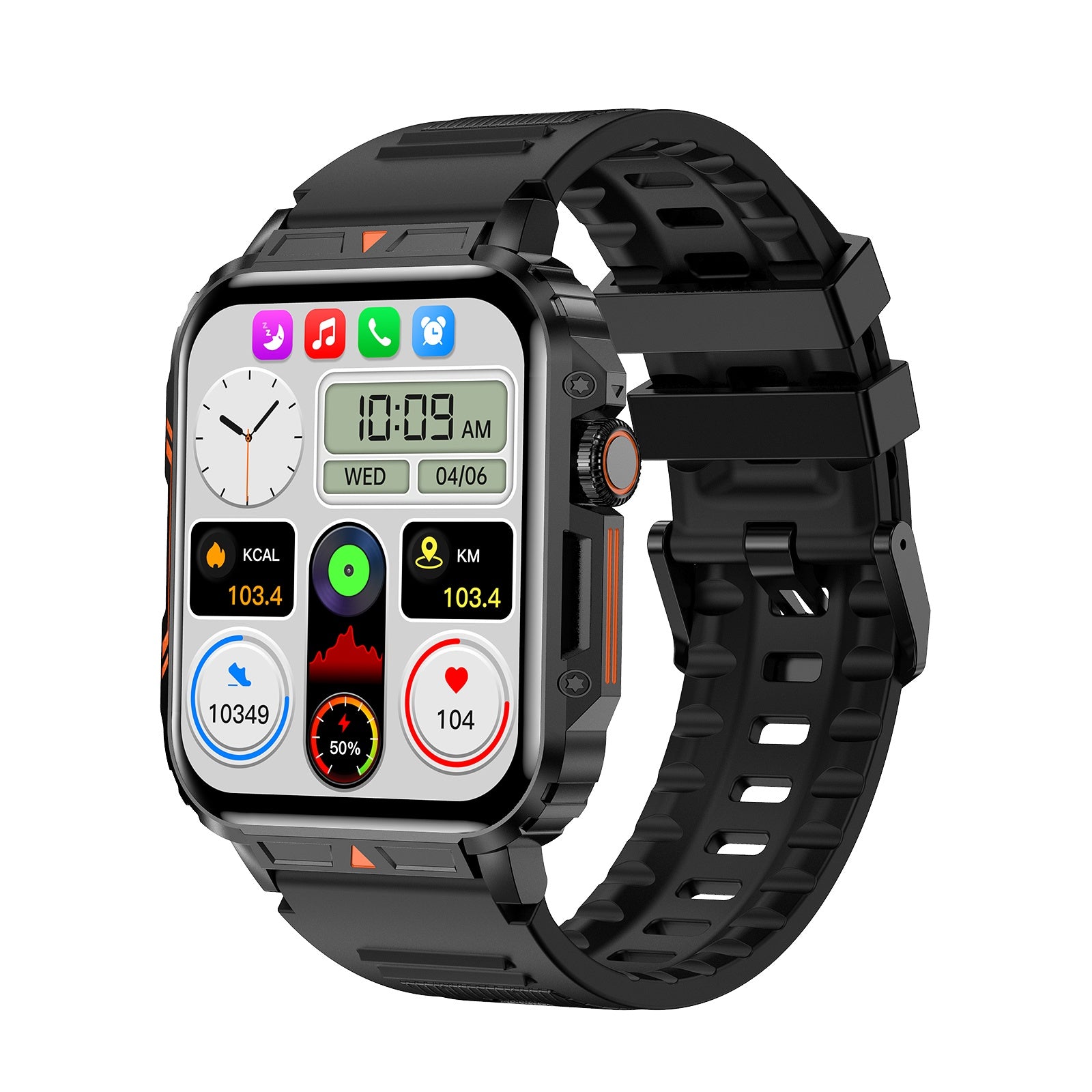 L81 Outdoor Sports Square Smartwatch Answer Call Big Battery Fitness Tracker Waterproof Smartwatch Men For IOS Android - 5 - CJ