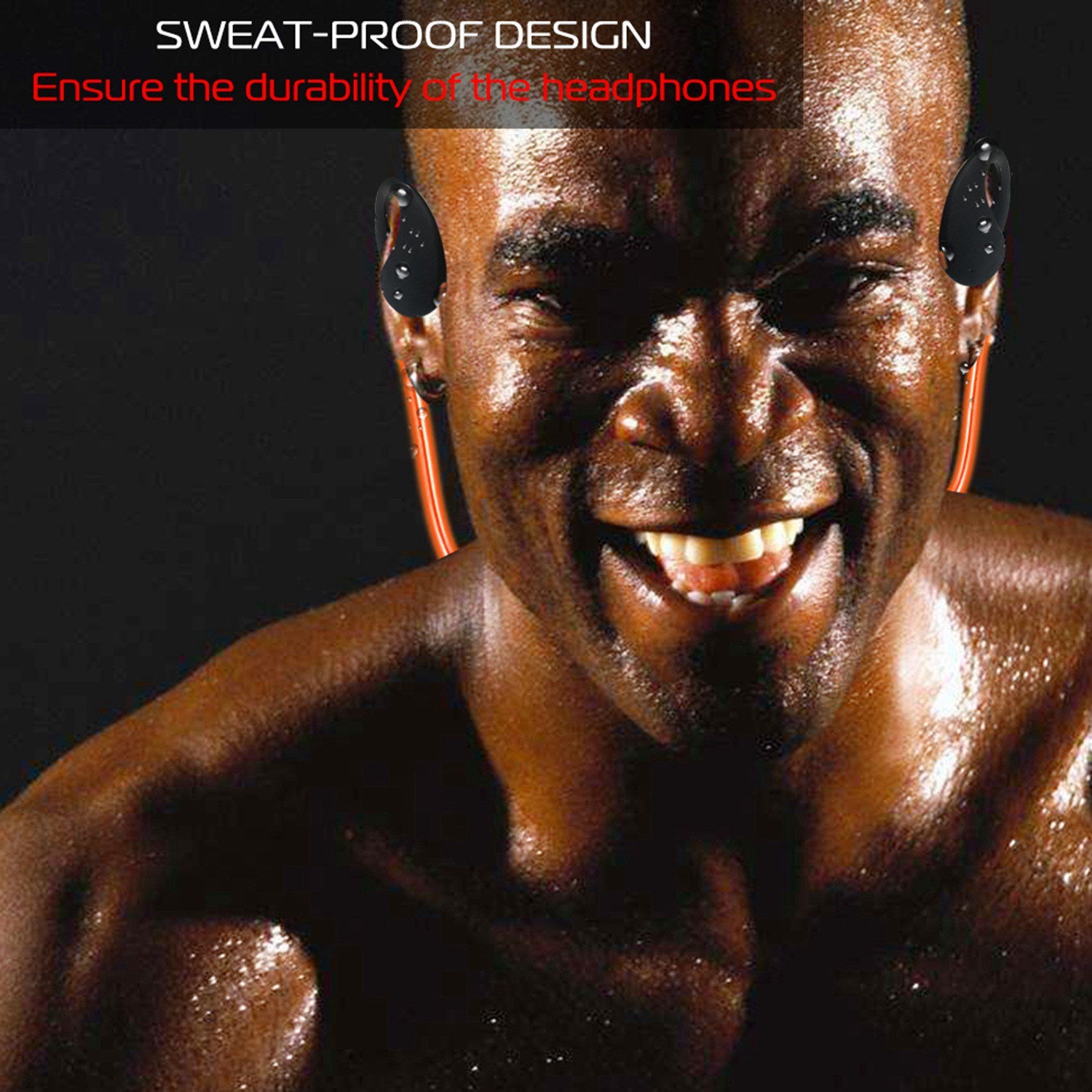 1Pc Wireless Sports Headsets Wireless V4.1 Neckband Earphones HD Stereo Sweat - proof Headphones Earbuds With  LED Light Mic 8Hrs Work Running - 5 - CJ