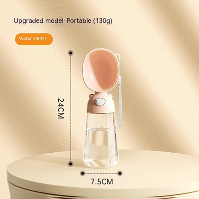 Portable Dog Water Bottle Food And Water Container For Pet Pets Feeder Bowl Outdoor Travel Drinking Bowls Water Dispenser - 0 - CJ - 3086 Upgraded Style Brown - CJMY199304207GT