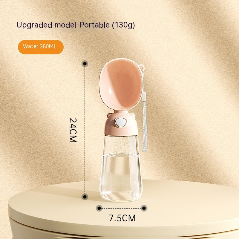 Portable Dog Water Bottle Food And Water Container For Pet Pets Feeder Bowl Outdoor Travel Drinking Bowls Water Dispenser - 0 - CJ - 3086 Upgraded Style Brown - CJMY199304207GT