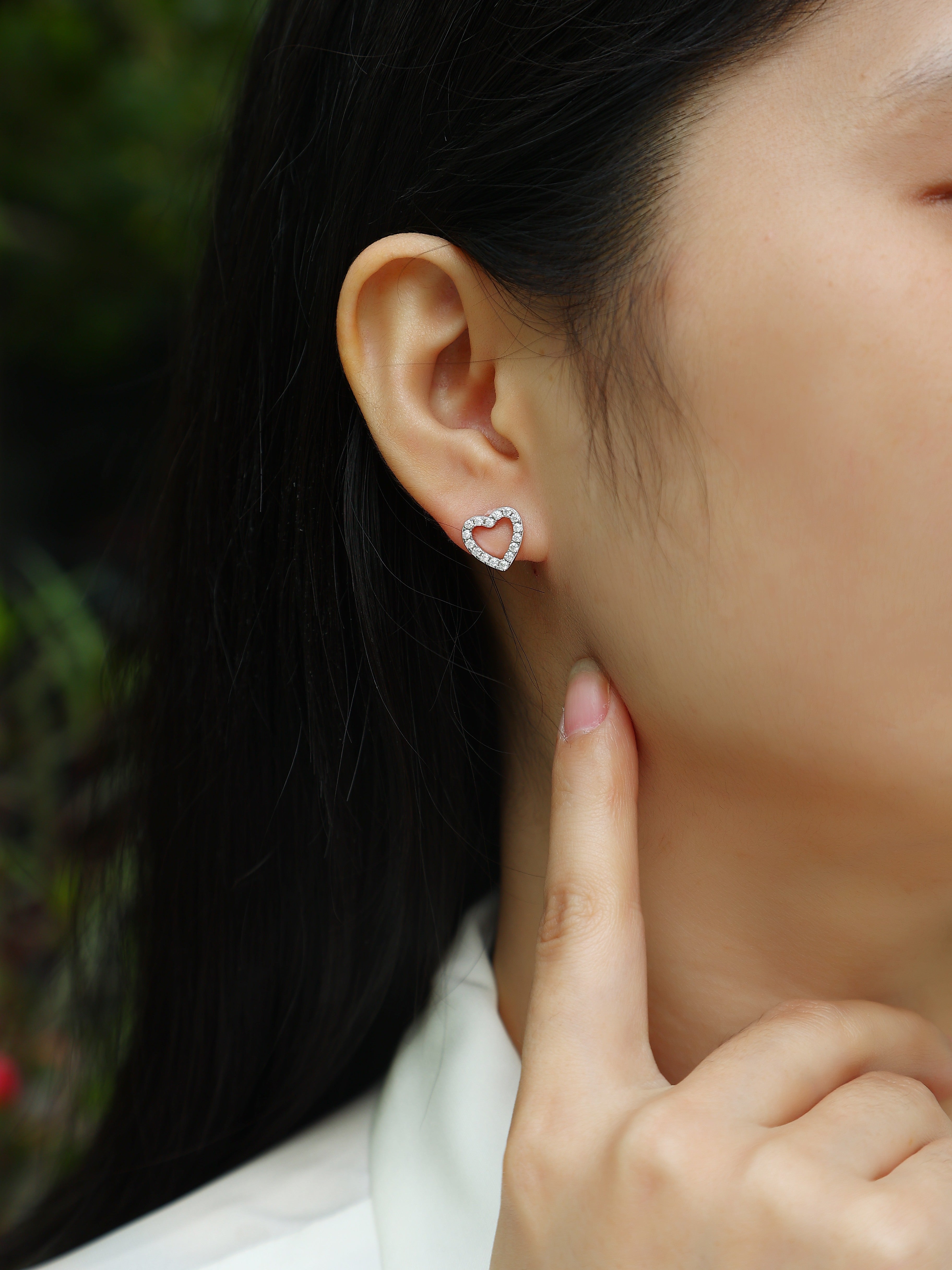 1From The Heart - Fashionable, Trendy And Affordable Jewelry With Moissanite S925 Sterling Silver And Platinum - plated Stud Earrings Prohibit TikTok sales - 5 - CJ