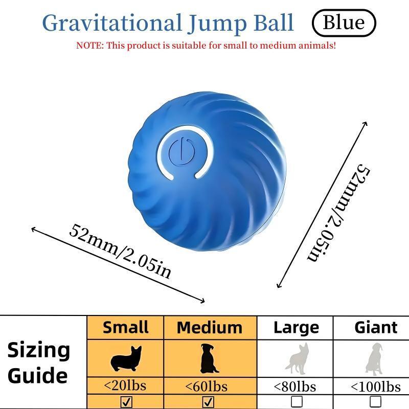 Blue And Orange Pet Bouncing Ball Fun Pet Bouncing Ball For Cats And Dogs