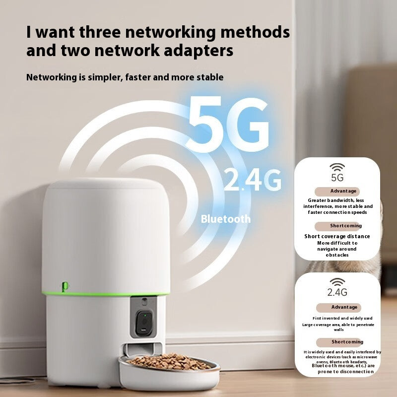 Automatic Pet Feeder Intelligent Remote Video Control - 0 - CJ
