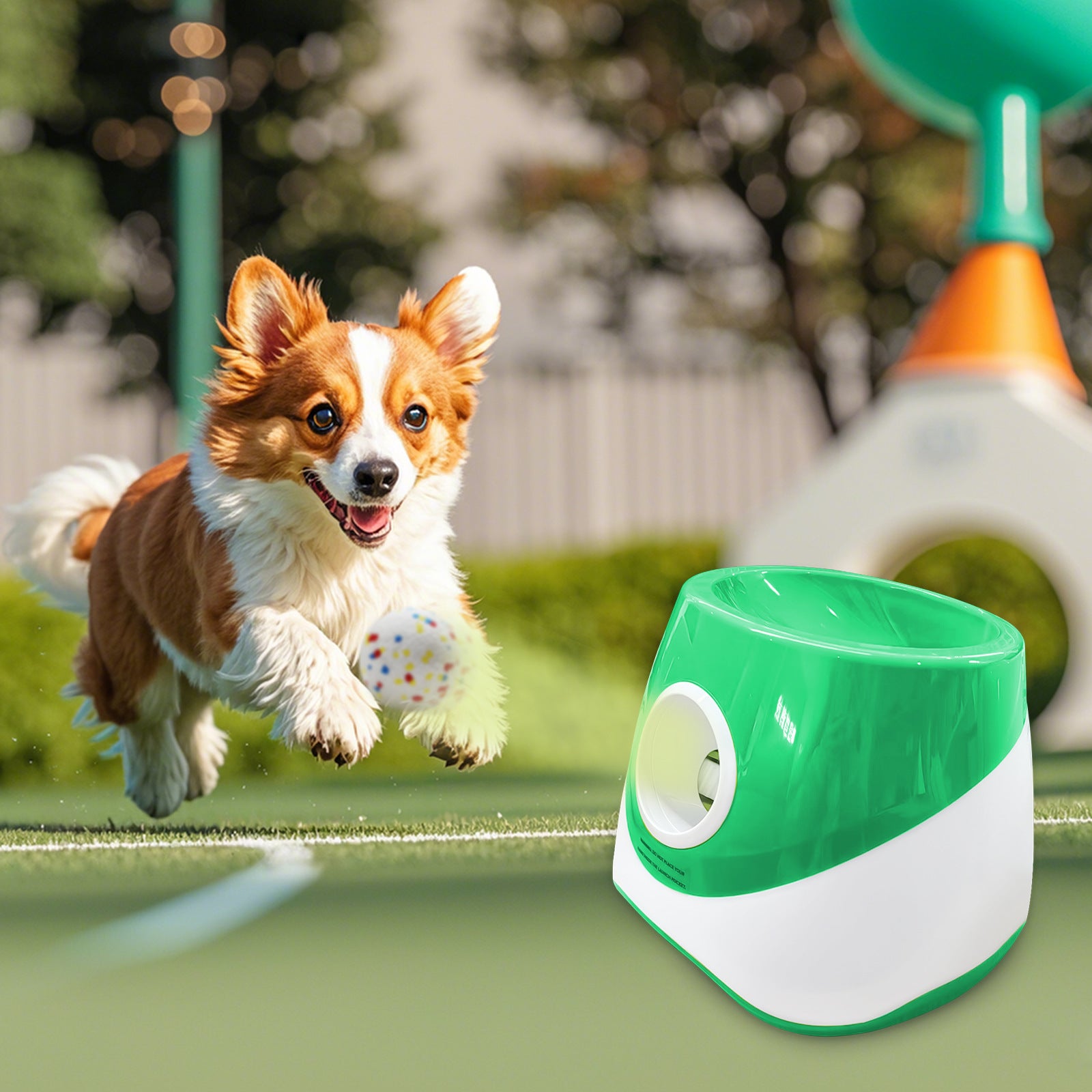 Outdoor Dog Walking Interactive Training Pet Tennis Launcher - 0 - CJ