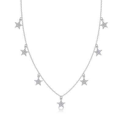 1Star Love - A Fashionable And Luxurious Diamond Jewelry Pendant Set With Moissanite S925 Sterling Silver And Platinum Plating Prohibit TikTok sales - 5 - CJ