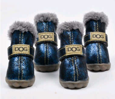 Dog Thick Snow Boots Keep Warm Teddy Autumn And Winter VIP Shoes - 0 - CJ