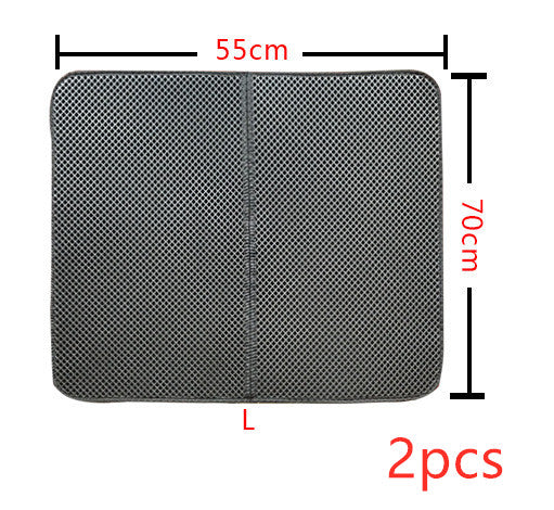 Double Layer Litter Cat Bed Pads Pet Cat Litter Mat Trapping Pets Litter Box Mat Pet Product Bed For Cats House Clean Mat - 0 - CJ