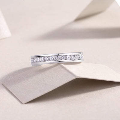 1Diamond Ring Luxury Fashion Set Moissanite Silver Ring Prohibit TikTok sales - 5 - CJ