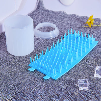 Pet Paw Cleaner Cleaning Kit Cup Soft Brush Can - 0 - CJ