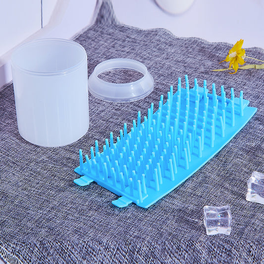 Pet Paw Cleaner Cleaning Kit Cup Soft Brush Can - 0 - CJ
