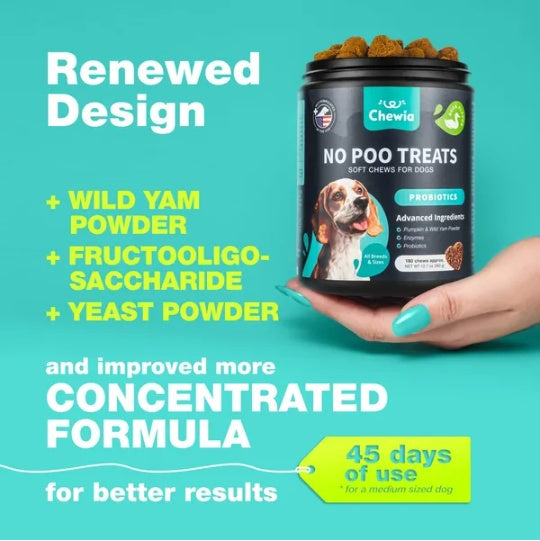 No Poo Chews For Dogs Coprophagia Deterrent For Dogs Forbid For Dogs Stool Eating Deterrent Dog Probiotics For Digestive Health Digestive Gut Immune Health Treats No Poop Eating For Dogs - 5 - CJ