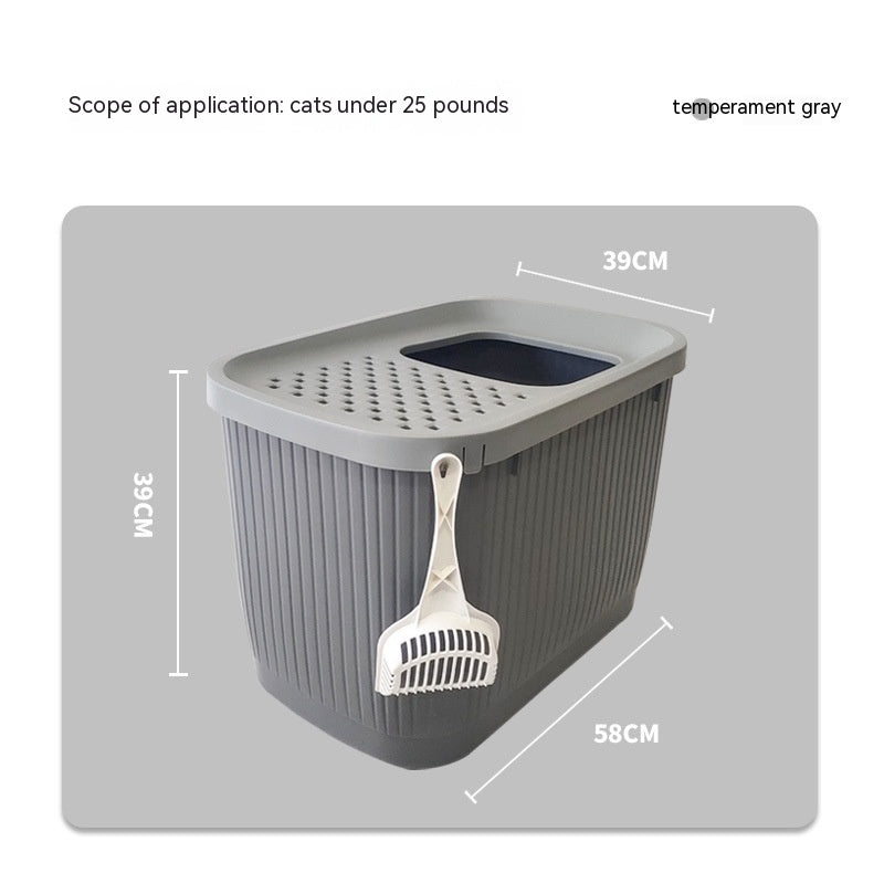 Pet Litter Box Fully Enclosed Top - in Oversized - 0 - CJ
