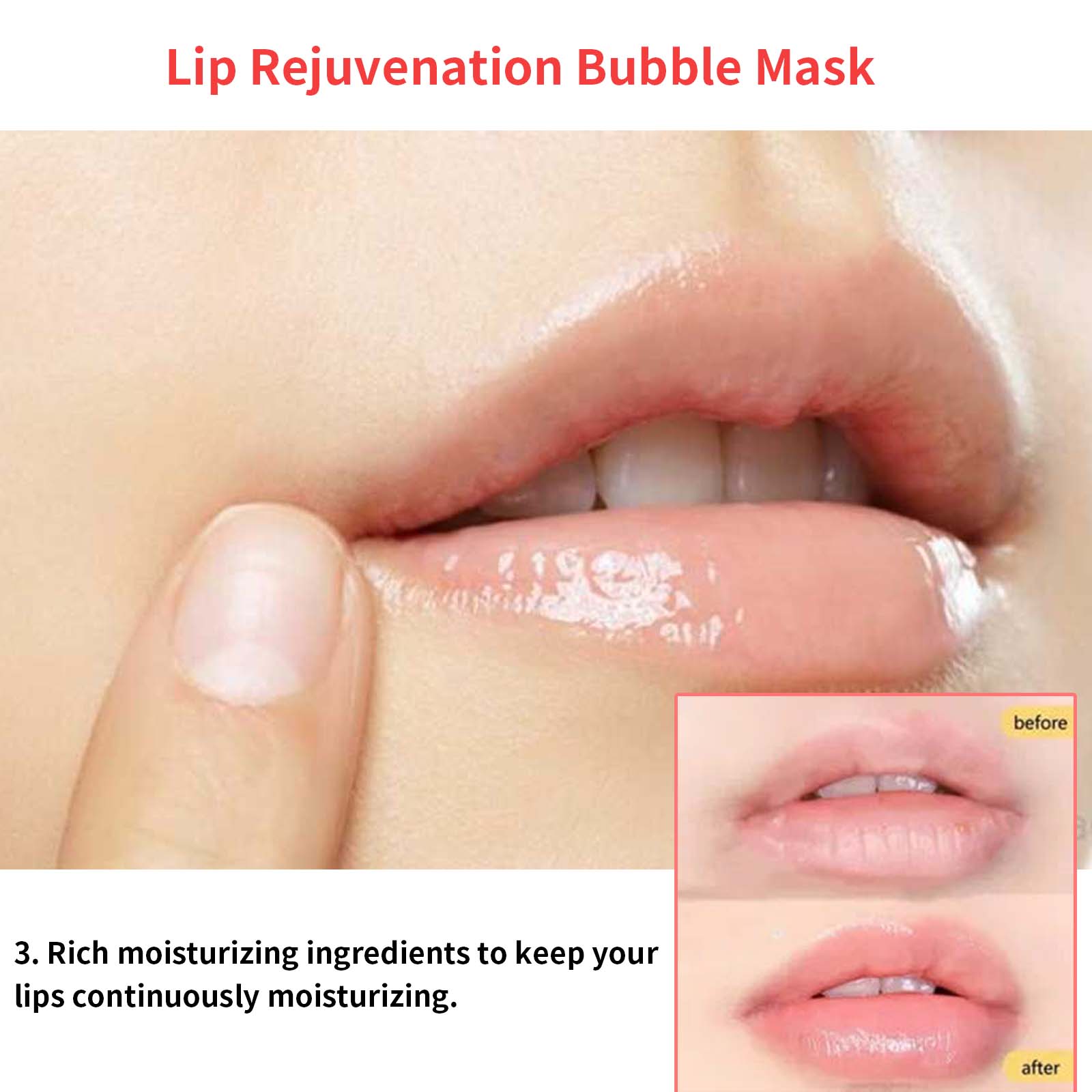 Hoygi Whitening Lip Line Bubble Lip Balm, Moisturizing And Hydrating Lip Mask Lip Care And Anti - Dryness - 5 - CJ