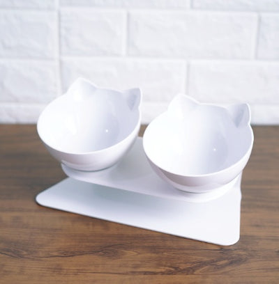 New Inclined Food Cat Ear Oblique Mouth Transparent Single Pet Bowl - 0 - CJ - A - Q1pc - CJJJCWMY00452 - A - Q1pc