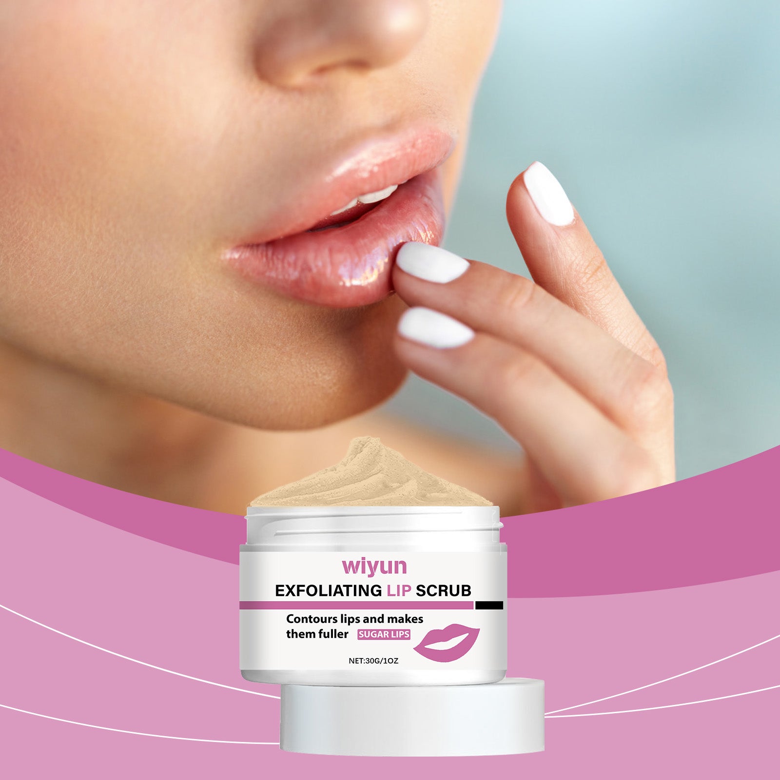 Wiyun Lip Scrub, Gentle Exfoliating And Hydrating Care Moisturizing And Tender Lip Scrub - 5 - CJ