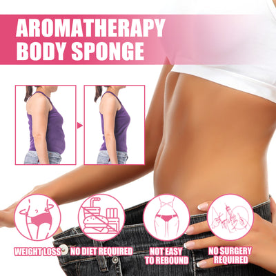 EELHOE Aromatherapy Body Sponge, Firming Skin Belly Calf Arm Toning Body Cleansing Bath Sponge - 5 - CJ