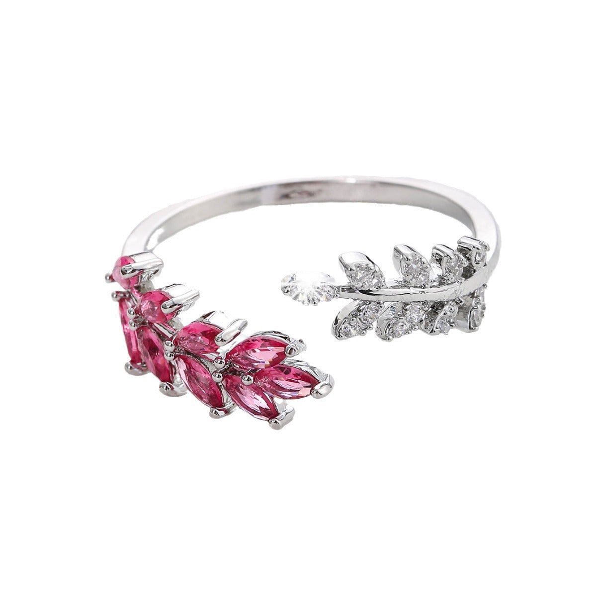 Simple Fashion Creative Leaf Wheat Ring - 0 - CJ