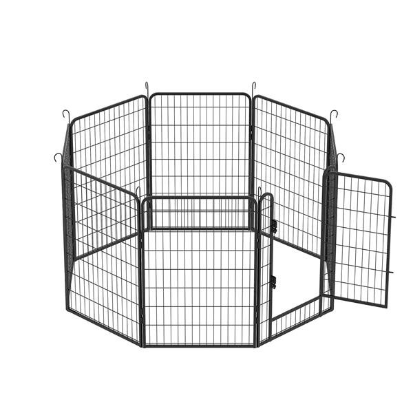 8 Pieces Of Heavy - duty Metal Game Fence - 5 - CJ