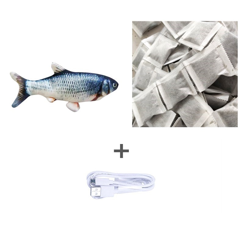 Without Cat Nip Version - Electric Jumping Fish Simulation Electric Fish Toy - 0 - CJ - StyleD - CJWJWJMR00725 - StyleD
